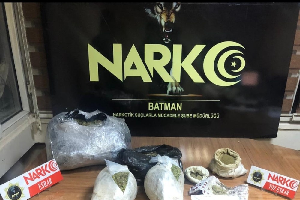 Batman’da 7 kilo esrar ele geçirildi