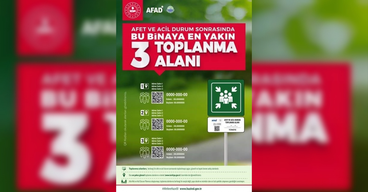 AFAD’dan toplanma alanları ile ilgili açıklama