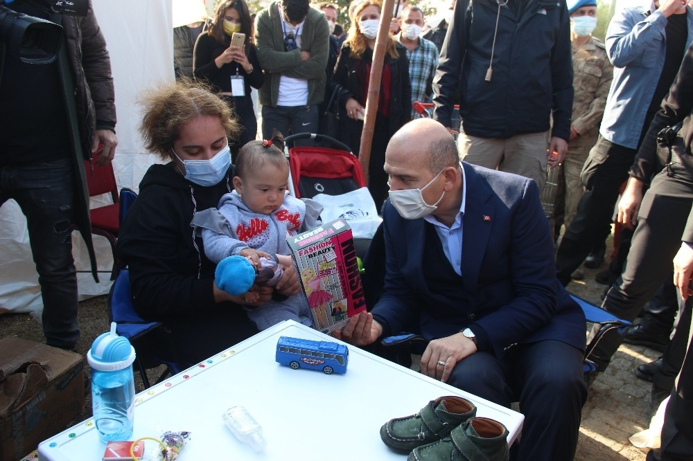 Bakan Soylu’dan Ayda’ya ziyaret