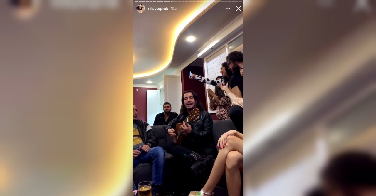 Fenomenlerin ev partisi kamerada