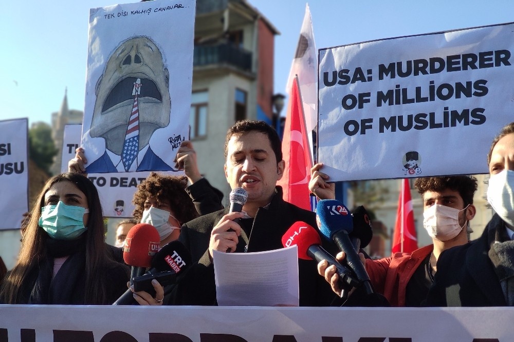 TGB üyeleri ABD Dışişleri Bakanı Mike Pompeo’yu protesto etti