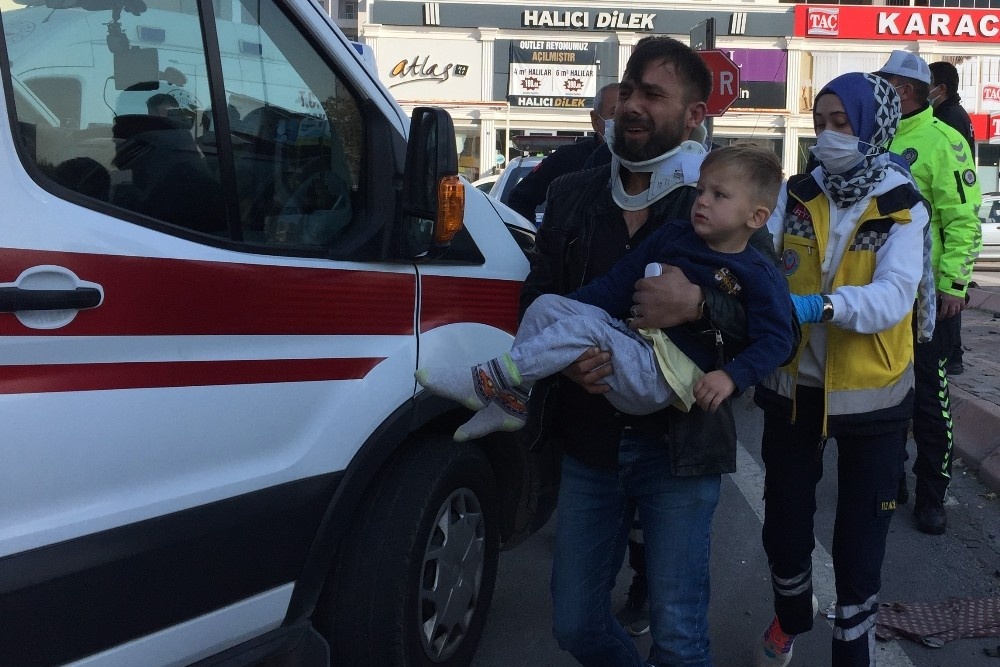 Kazada şoka girdi uzun süre ağladı