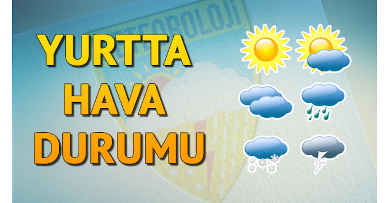 Hava durumu: Meteroloji sağnak yağış için uyardı..! Bugün yurtta hava nasıl olacak?