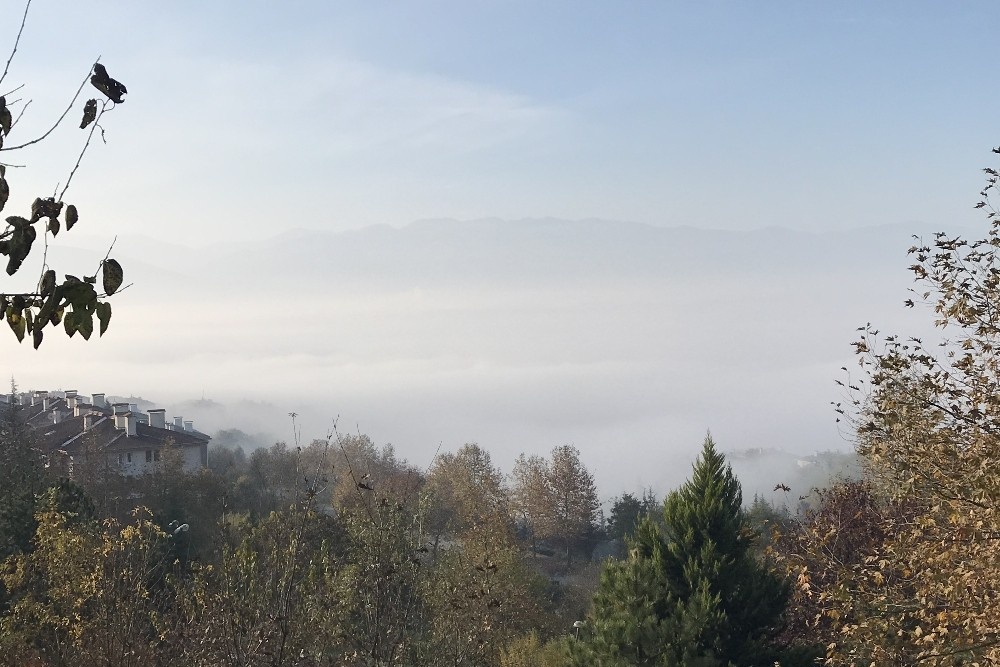 Düzce sis denizine döndü