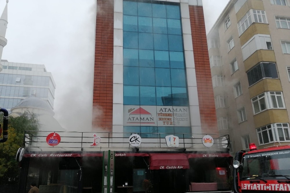 Ataşehir’de restoranda korkutan yangın