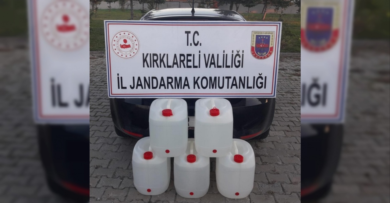 Kırklareli’de 620 kilo tütün ile 400 litre kaçak içki ele geçirildi