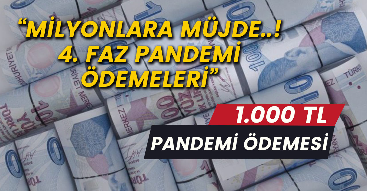 1000 TL pandemi yardımı yapılıyor! E-devlet başvuru ekranı ve başvuru sorgulama detayları burada! 4. Faz uygulanacak mı?