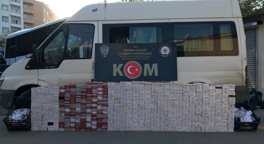 Batman’da 8 bin 170 paket kaçak sigara ele geçirildi
