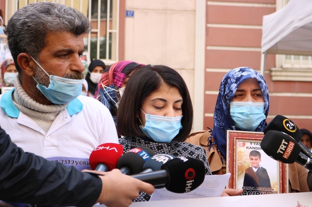 HDP önündeki aileden, 9 yaşındaki çocuklarının Zap suyunda kaybolduğu iddiasına mektuplu cevap