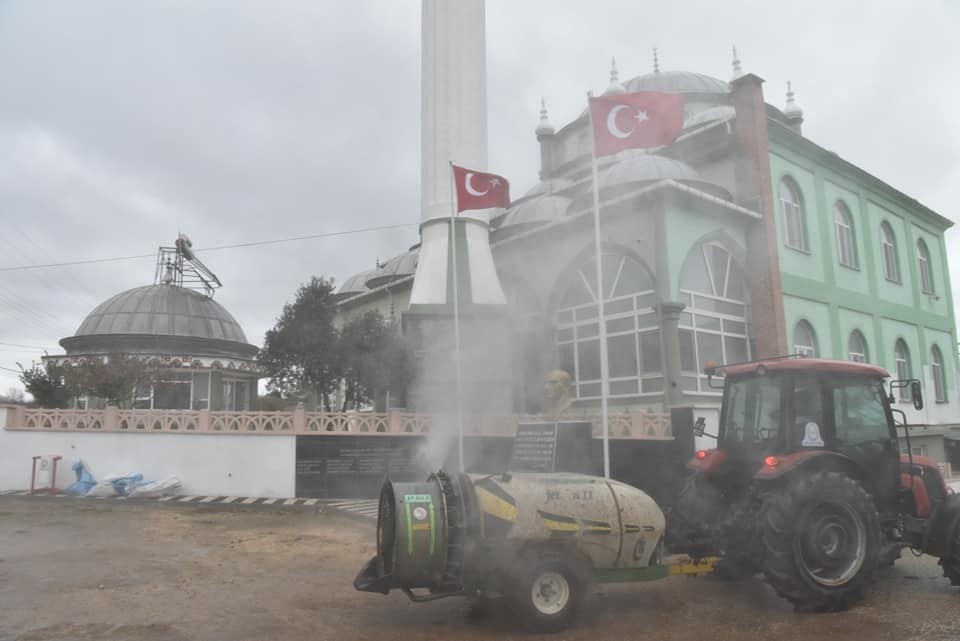Çan belediyesi’nden köylere dezenfekte desteği