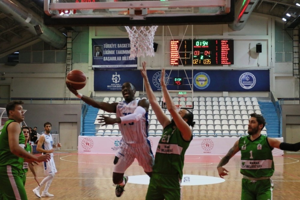 Erkekler Basketbol 1. Ligi: Kocaeli Büyükşehir Belediyesi Kağıtspor: 80 - Mamak Belediyespor: 91