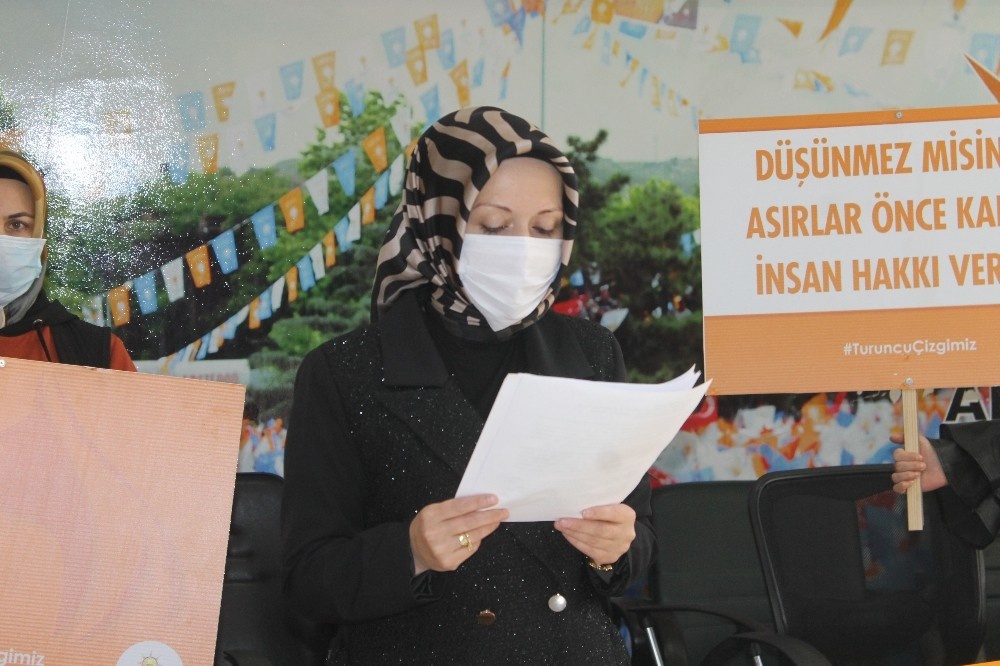 AK Parti Çankırı Kadın Kolları Başkanı Çilhan: "Şiddet bizim turuncu çizgimizdir"