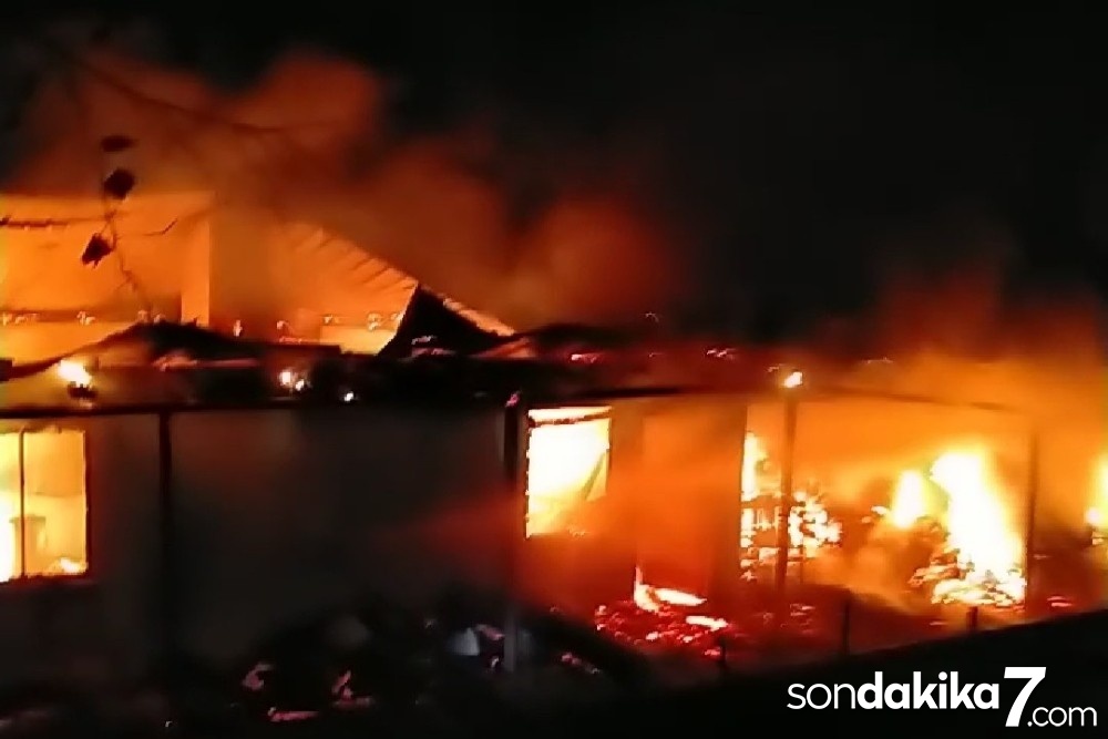 Samsun’da ev yangını