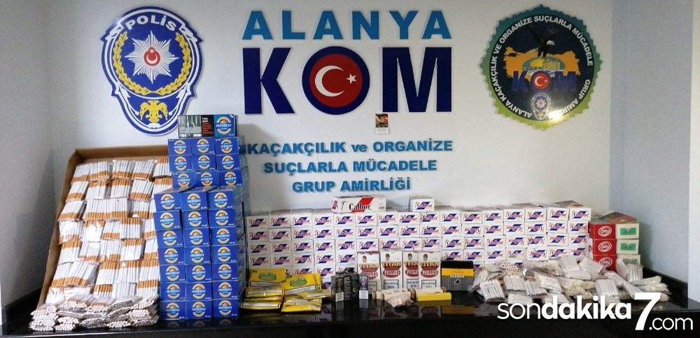 Alanya’da kaçak tütün operasyonu
