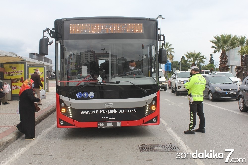 Samsun’da toplu taşımada HES kodu denetimi