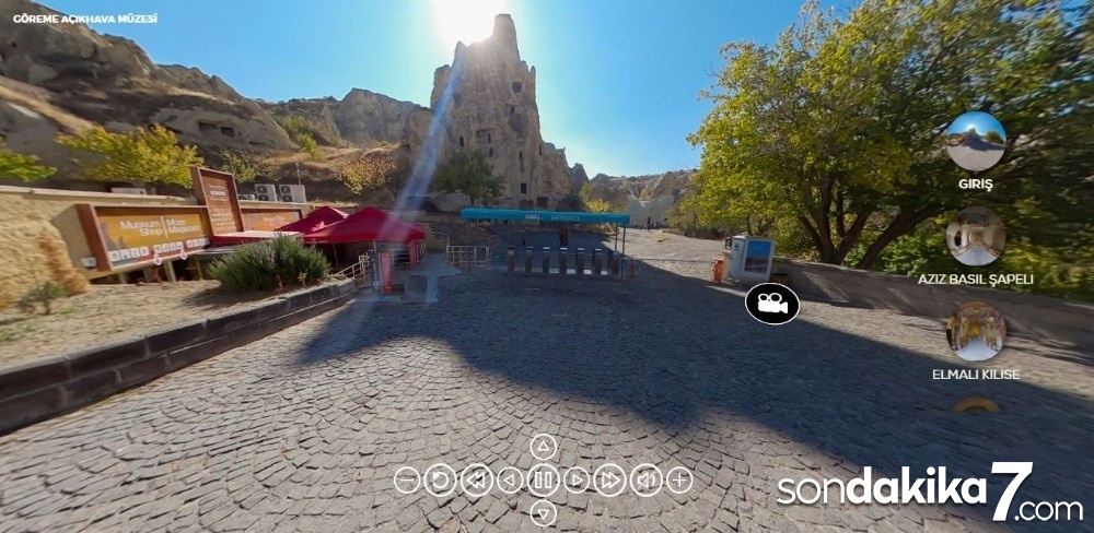 Göreme Açık Hava Müzesi “Sanal Müze” olarak izlenebilecek