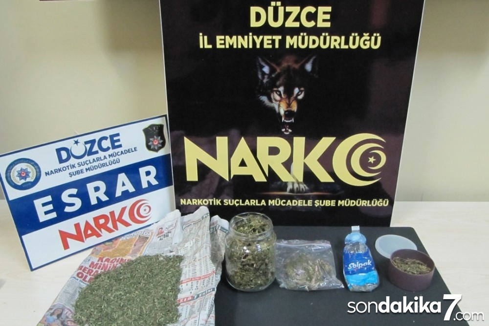 Düzce’de uyuşturucu operasyonu: 5 gözaltı