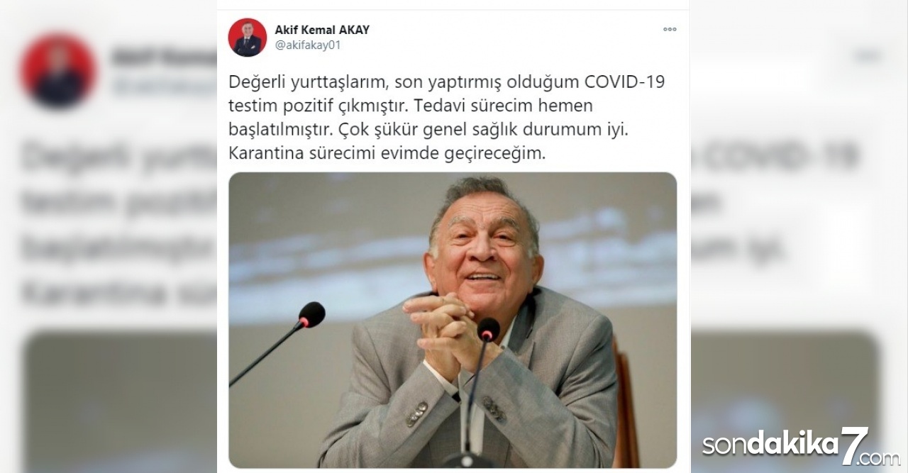 Testi pozitif çıkan başkan Akay vatandaşları uyardı