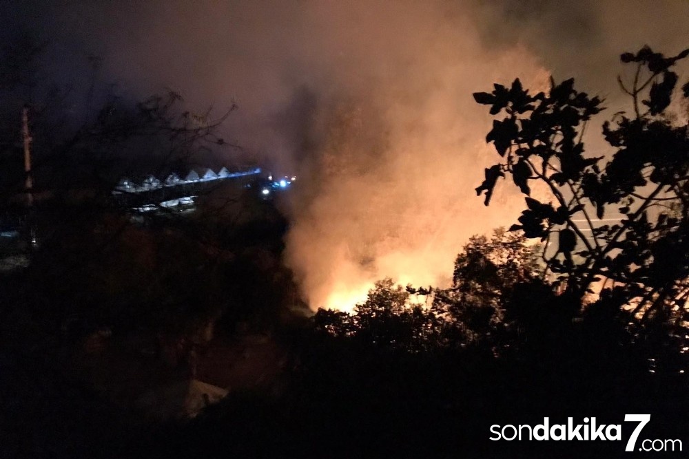 Antalya’da korkutan yangın