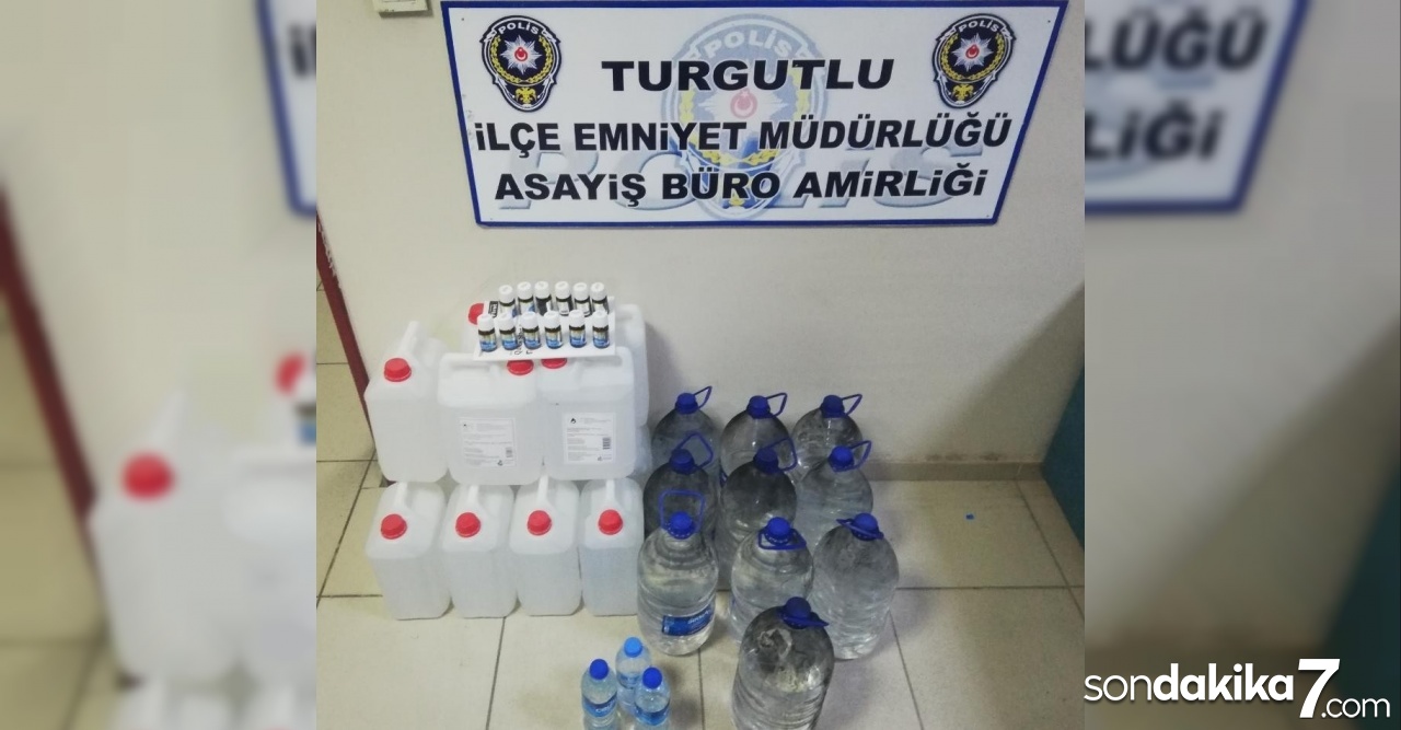 Turgutlu emniyetinden kaçak içki operasyonu