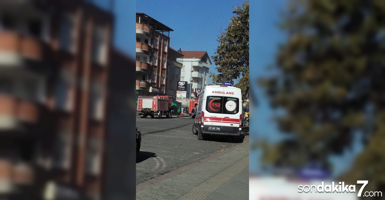 Nalbur dükkanında yangın çıktı