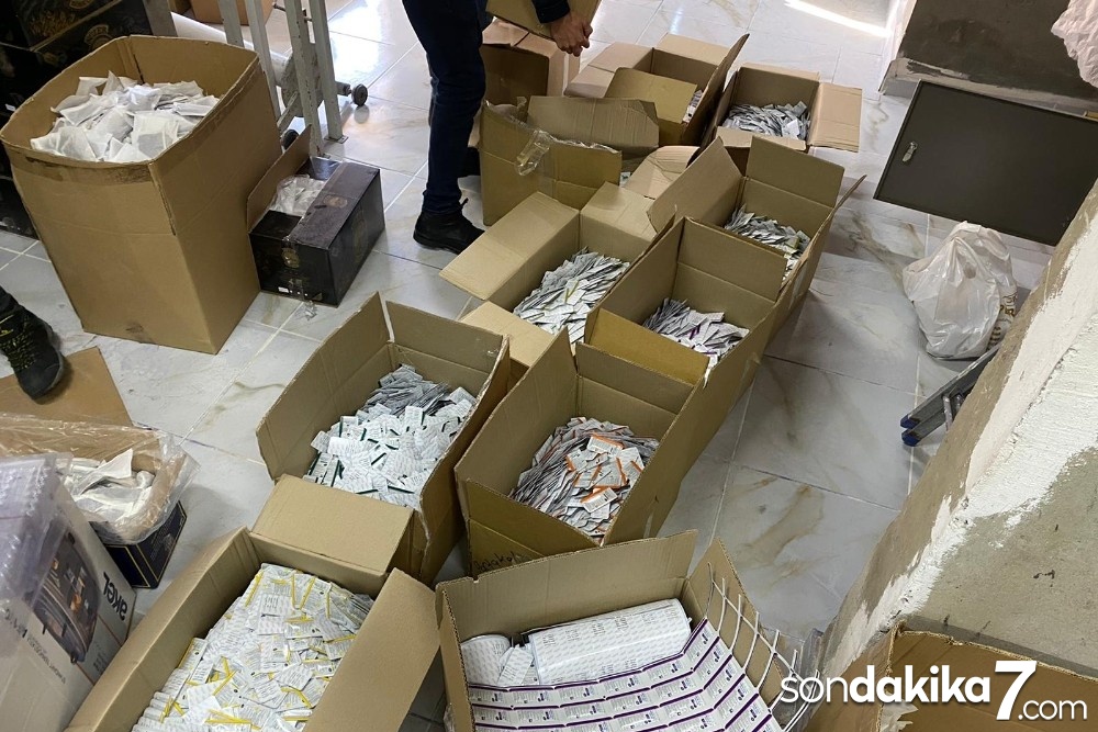 Ataşehir’de sahte ilaç imalatı yapan iş yerine operasyon