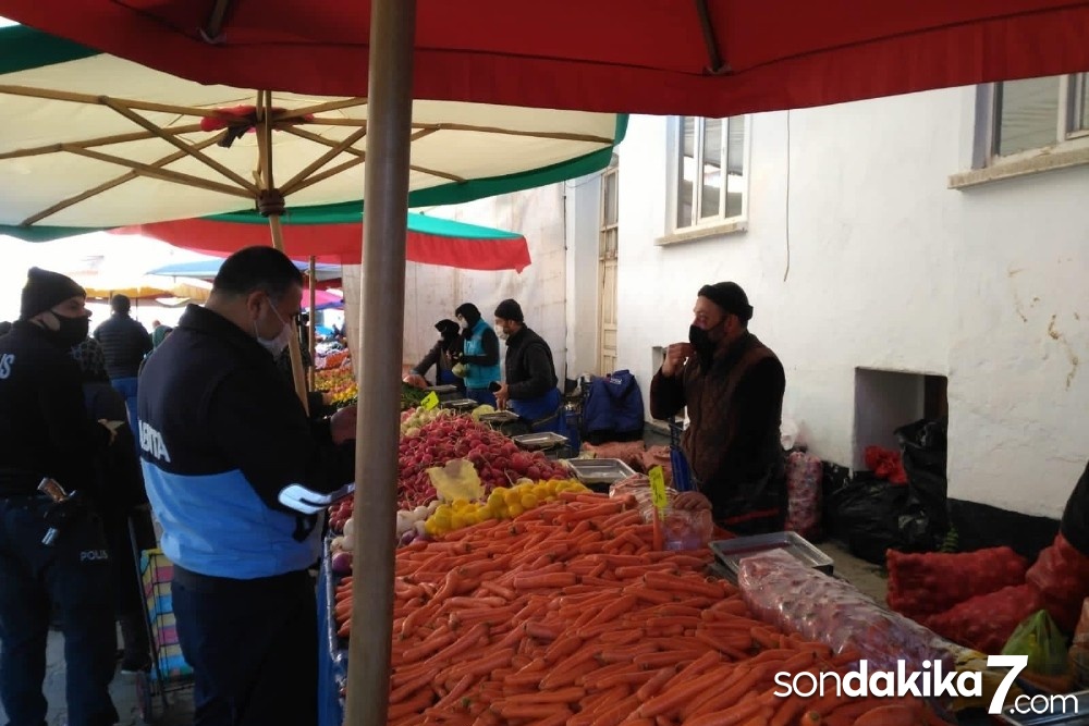 Pazarcı esnafına HES kodu denetimi