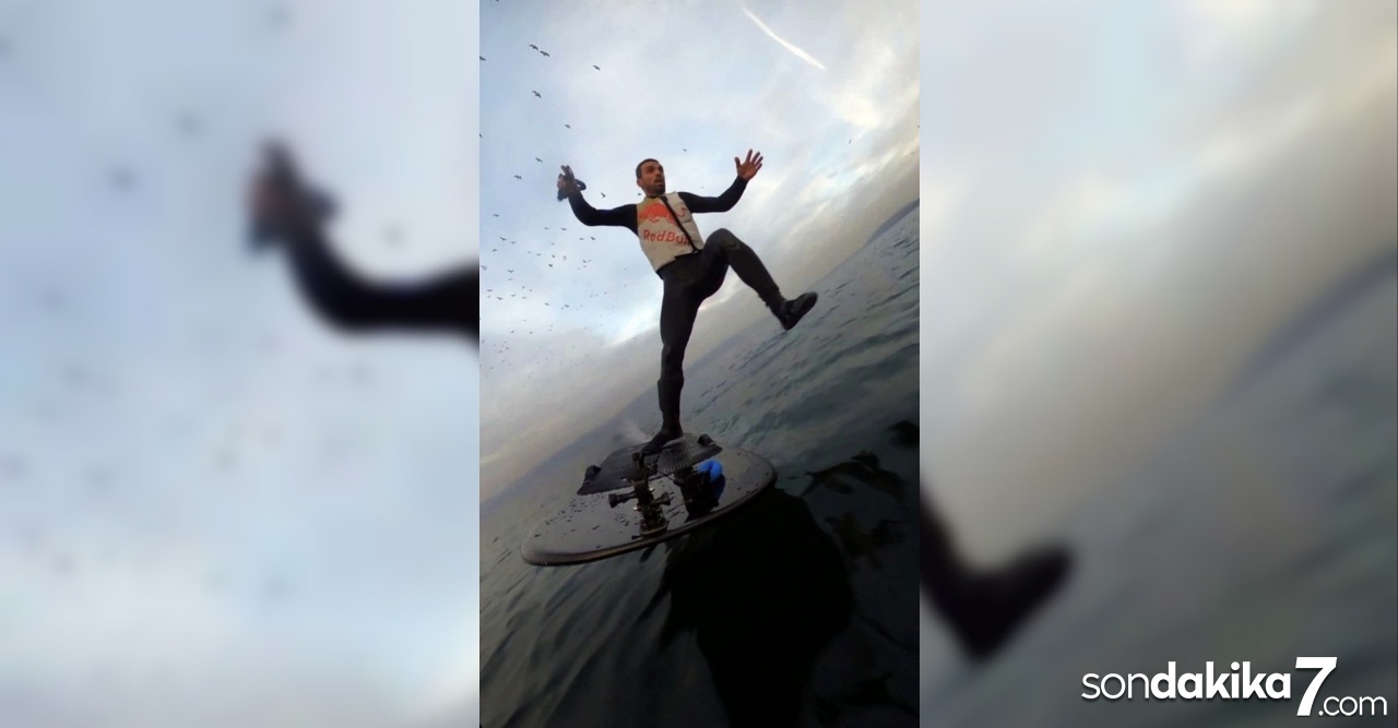 Kenan Sofuoğlu fliteboard yaparken suya düştüğü videoyu paylaştı