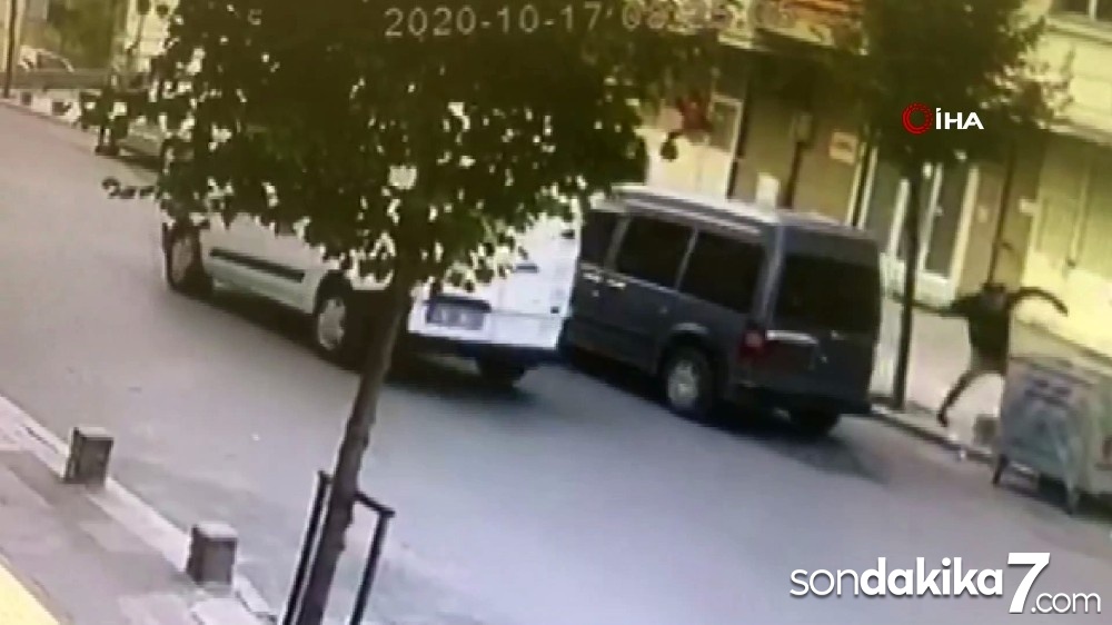 Pişkin hırsızlar, kendisini uyaran vatandaşa taş fırlattı