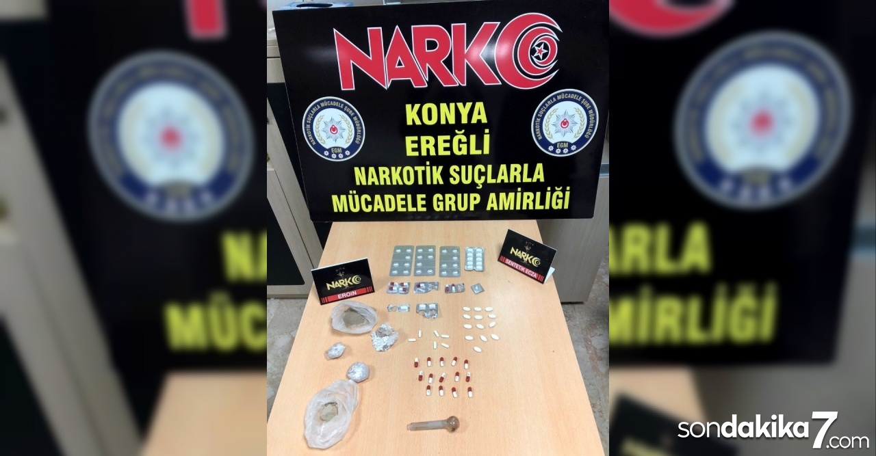 Konya’da uyuşturucu operasyonu: 2 tutuklama
