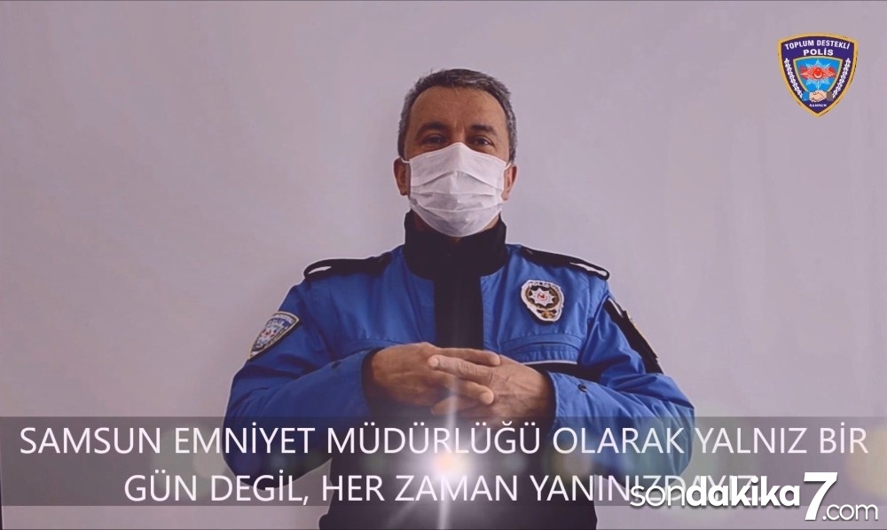 Samsun polisinden engellilere ‘her zaman yanınızdayız’ mesajı