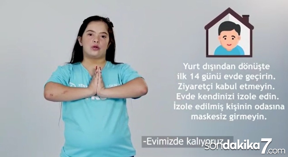 Down sendromlu 14 çocuk, korona virüsle mücadeleye karşı 14 kuralı anlattı