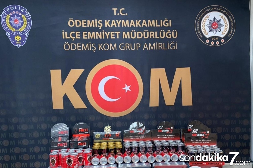 İzmir’de cinsel içerikli ürün ve uyuşturucu operasyonu