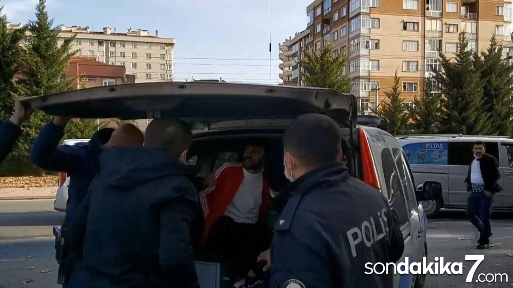 Ateş ederek kaçtı, kovalamacayla polise yakalandı