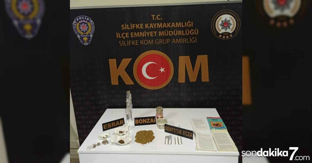 Silifke’de uyuşturucu operasyonu: 3 gözaltı