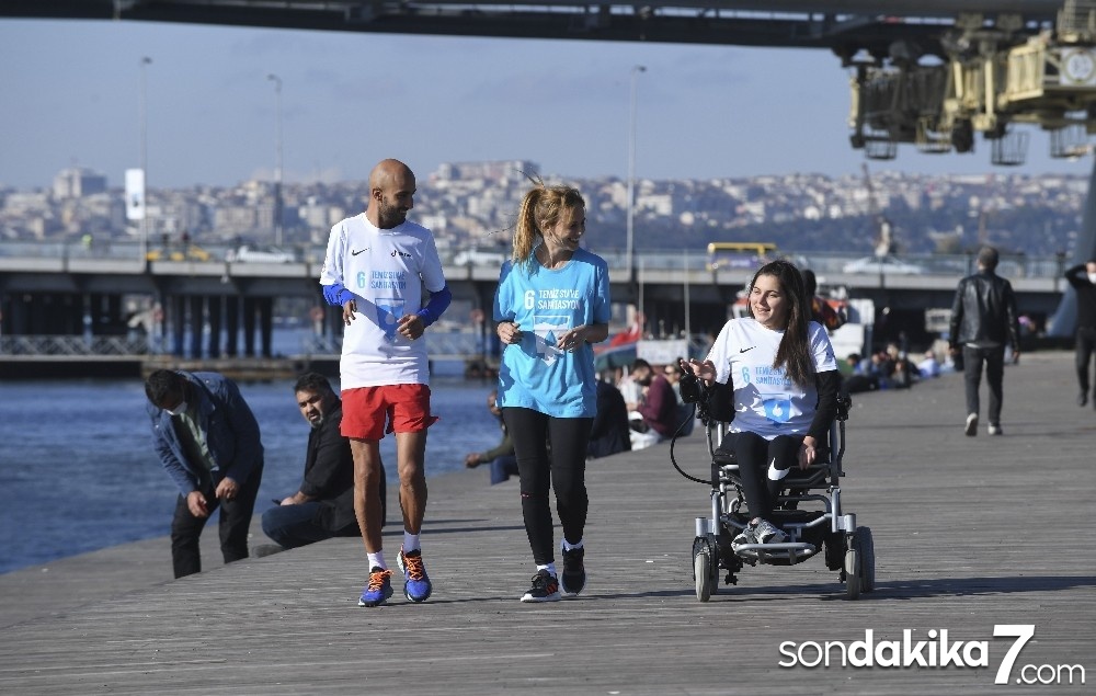 Temiz su için birlikte koştular