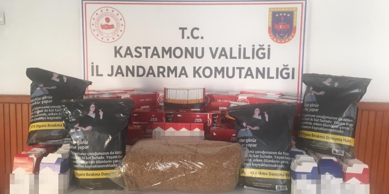Kastamonu’da Jandarma Ekiplerinden Kaçak Tütün Operasyonu