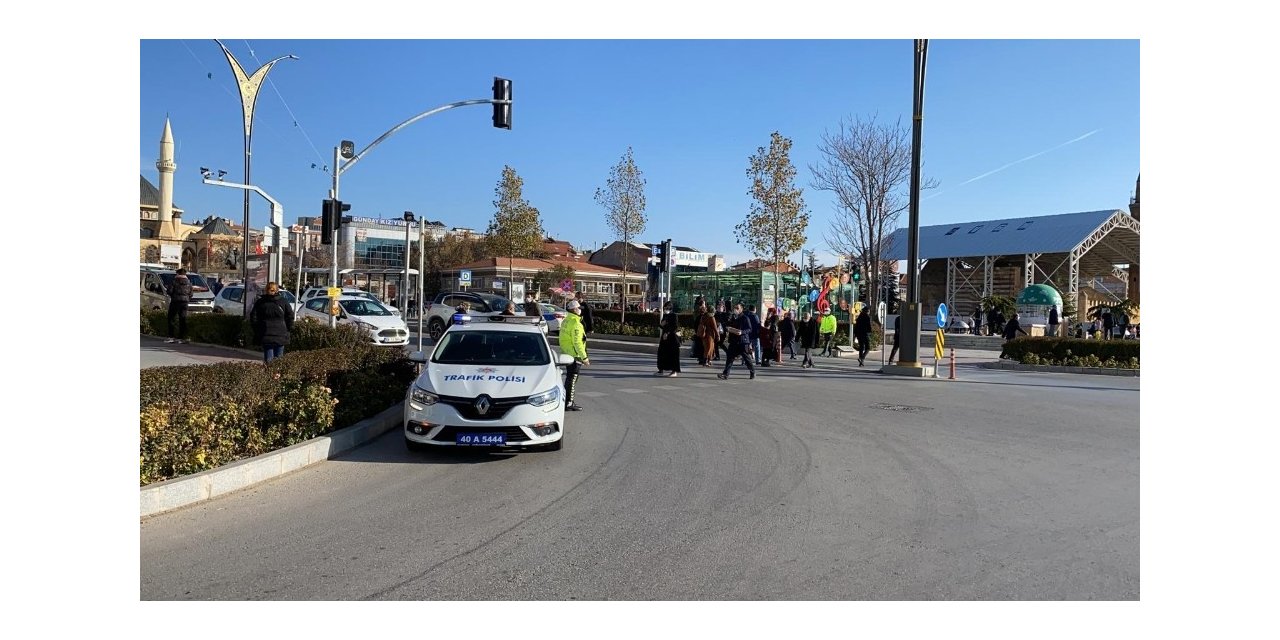 Kırşehir Emniyetinden Yaya Önceliği Denetimleri