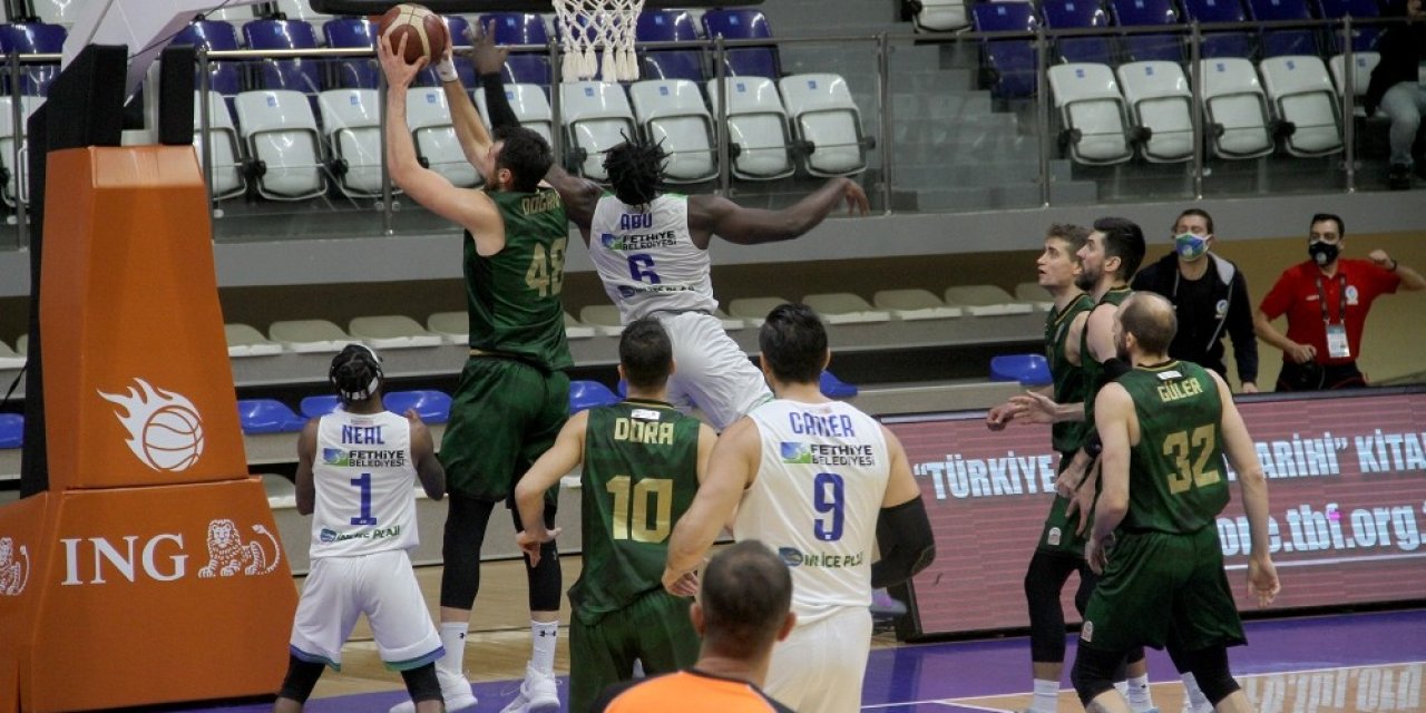 Basketbol Süper Ligi: Lokman Hekim Fethiye Belediyespor: 54 - Darüşşafaka Tekfen: 78
