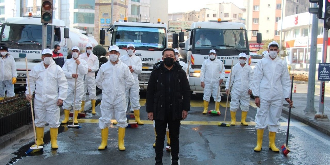 Nevşehir’de Caddeler ’foşur Foşur’ Yıkandı