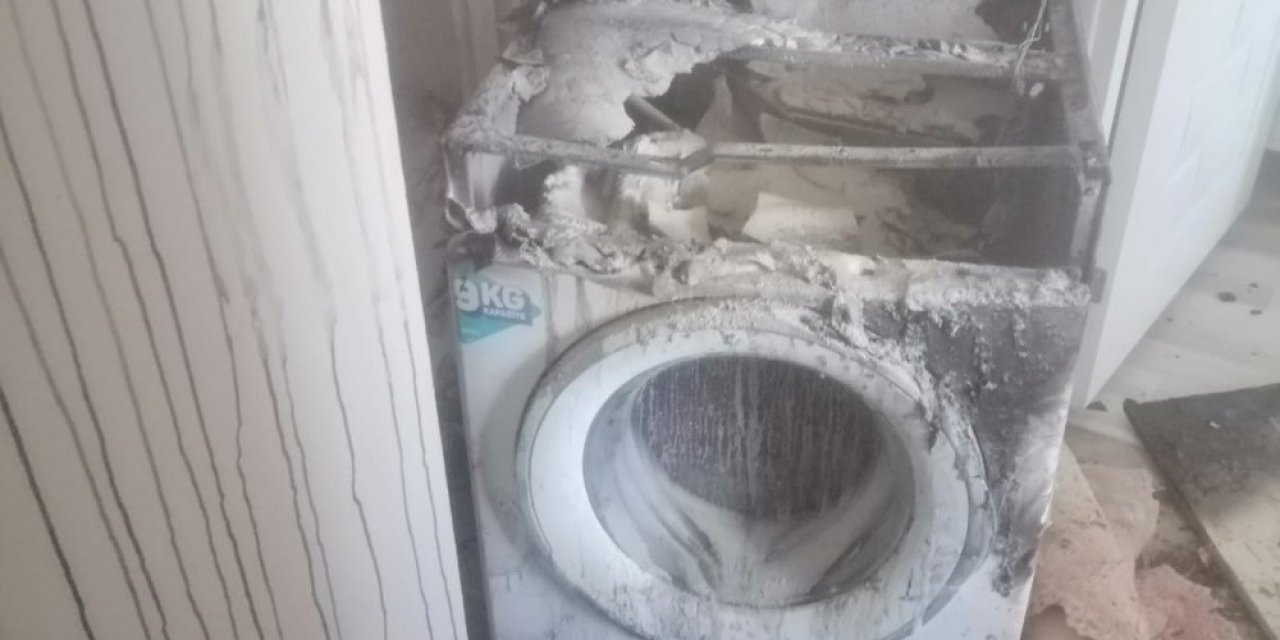 Bingöl’de Çamaşır Makinesi Patladı, Yangın Çıktı