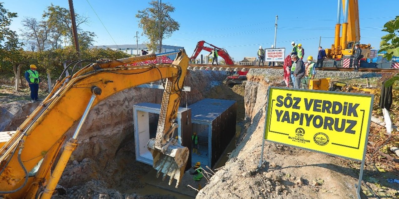 Denizli Büyükşehir Deski Altyapı İçin Zamanla Yarıştı