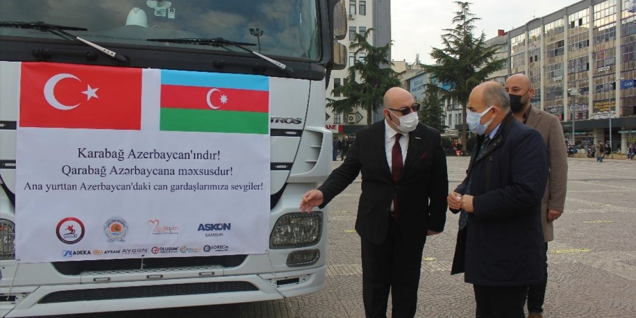 Samsun’dan Karabağ’a Bir Tır Tıbbi Yardım