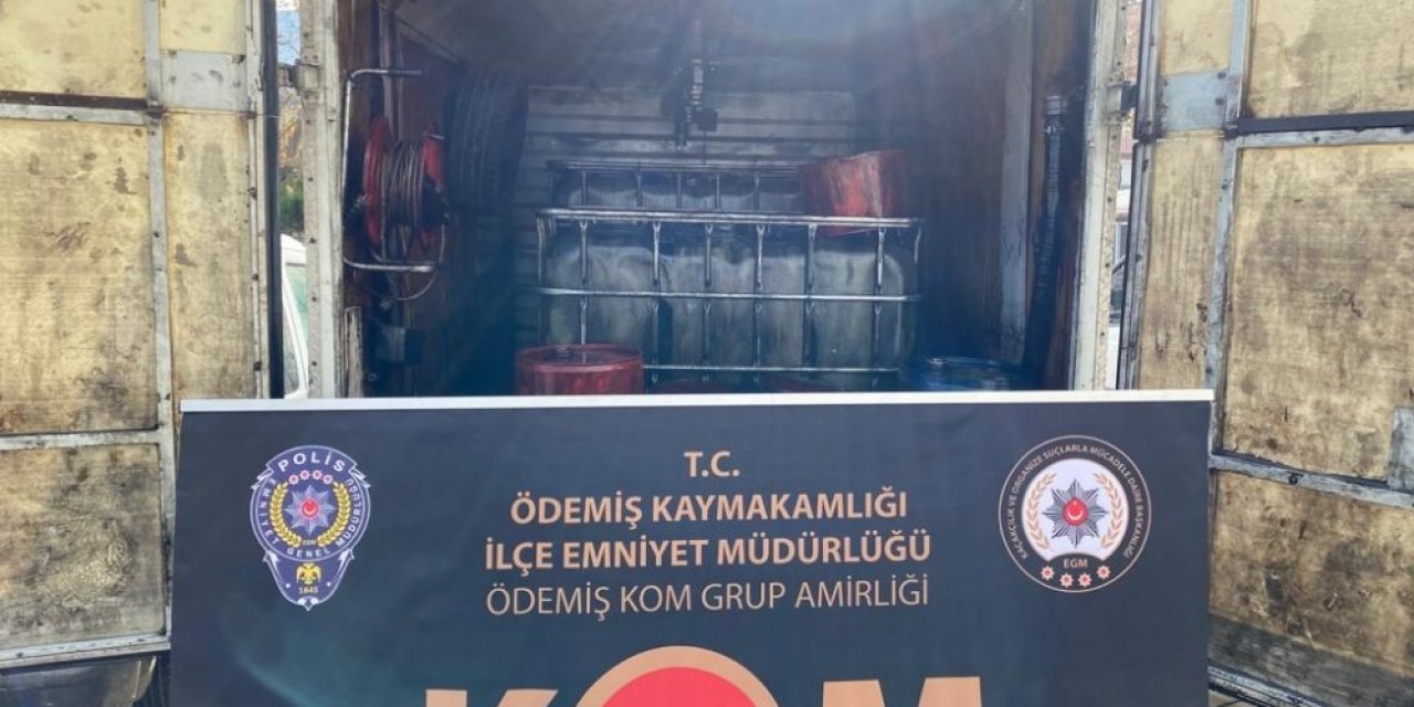 İzmir’de Kaçak Akaryakıt Düzeneği Polisin Dikkati Sayesinde Bulundu