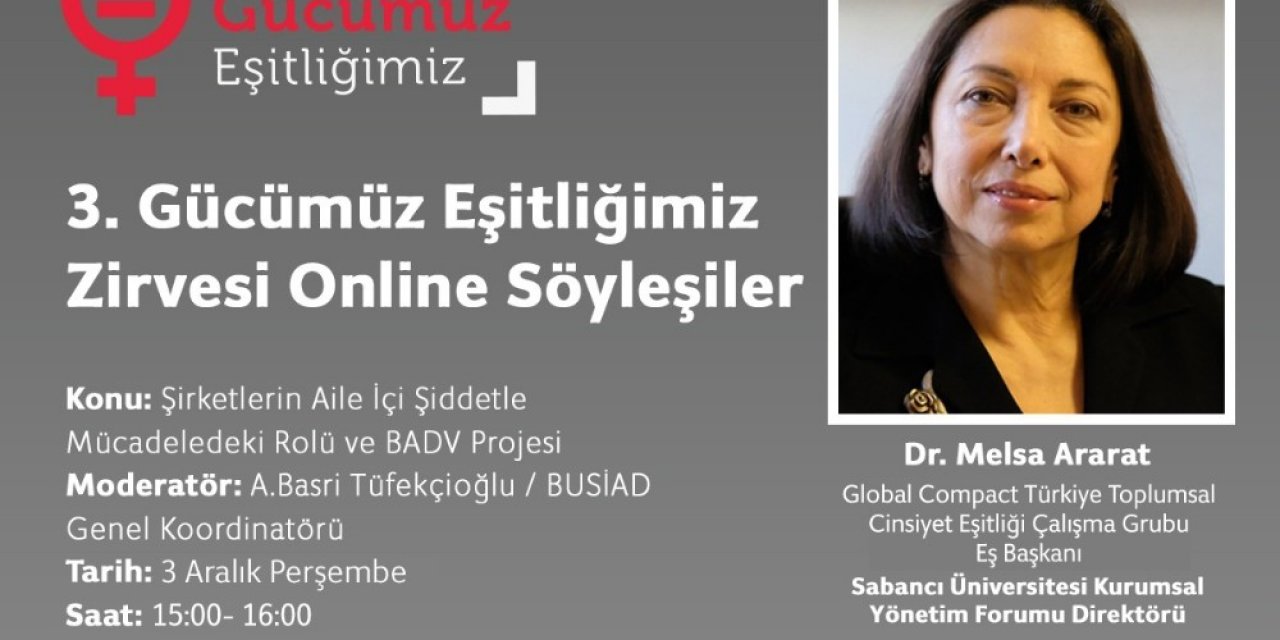 Ararat “şirketler Toplumsal Cinsiyet Eşitliğine Ulaşmak İçin Hedef Koymalı”