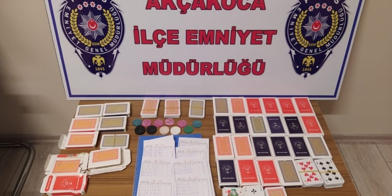 Düzce’de Kumarhane Operasyonunda 9 Kişi Yakalandı