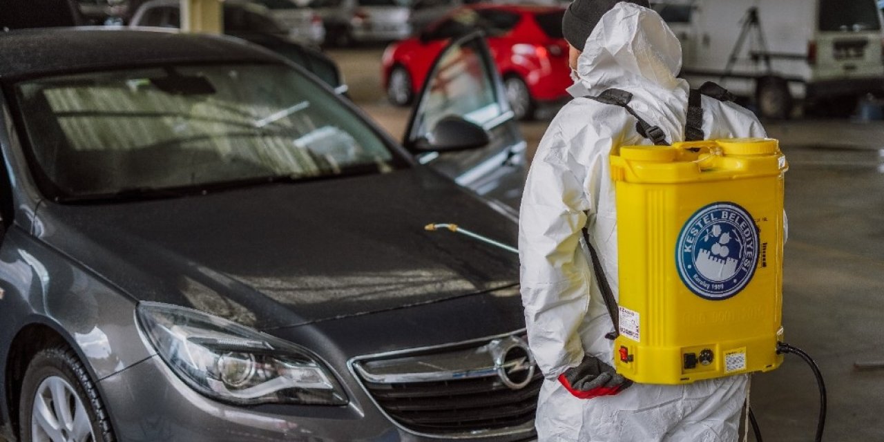 Kestel Belediyesi’nden Ücretsiz Araç Dezenfekte Hizmeti