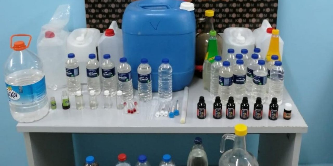Kütahya’da 23,5 Litre Sahte İçki Ele Geçirildi
