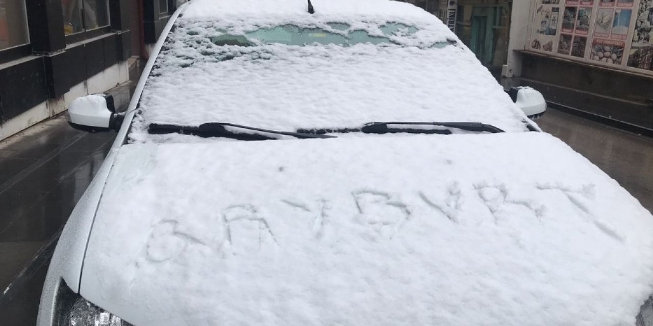Bayburt’ta Kar Yağışı