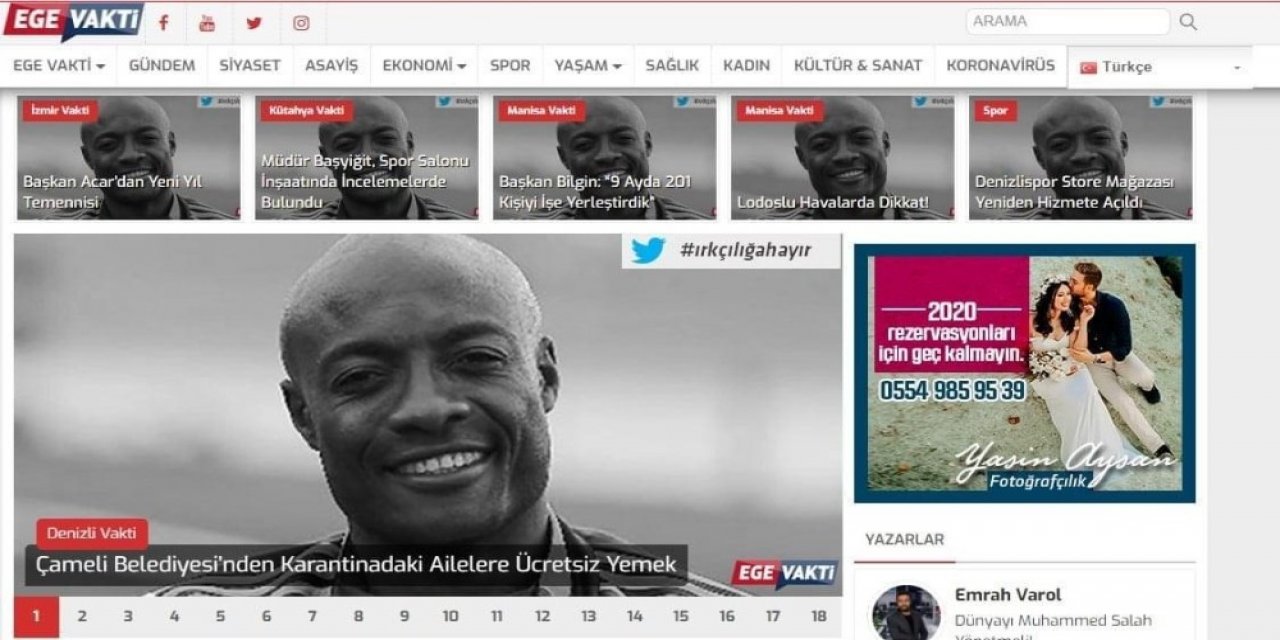 Denizli Yerel Basınından Pierre Webo’ya Anlamlı Destek